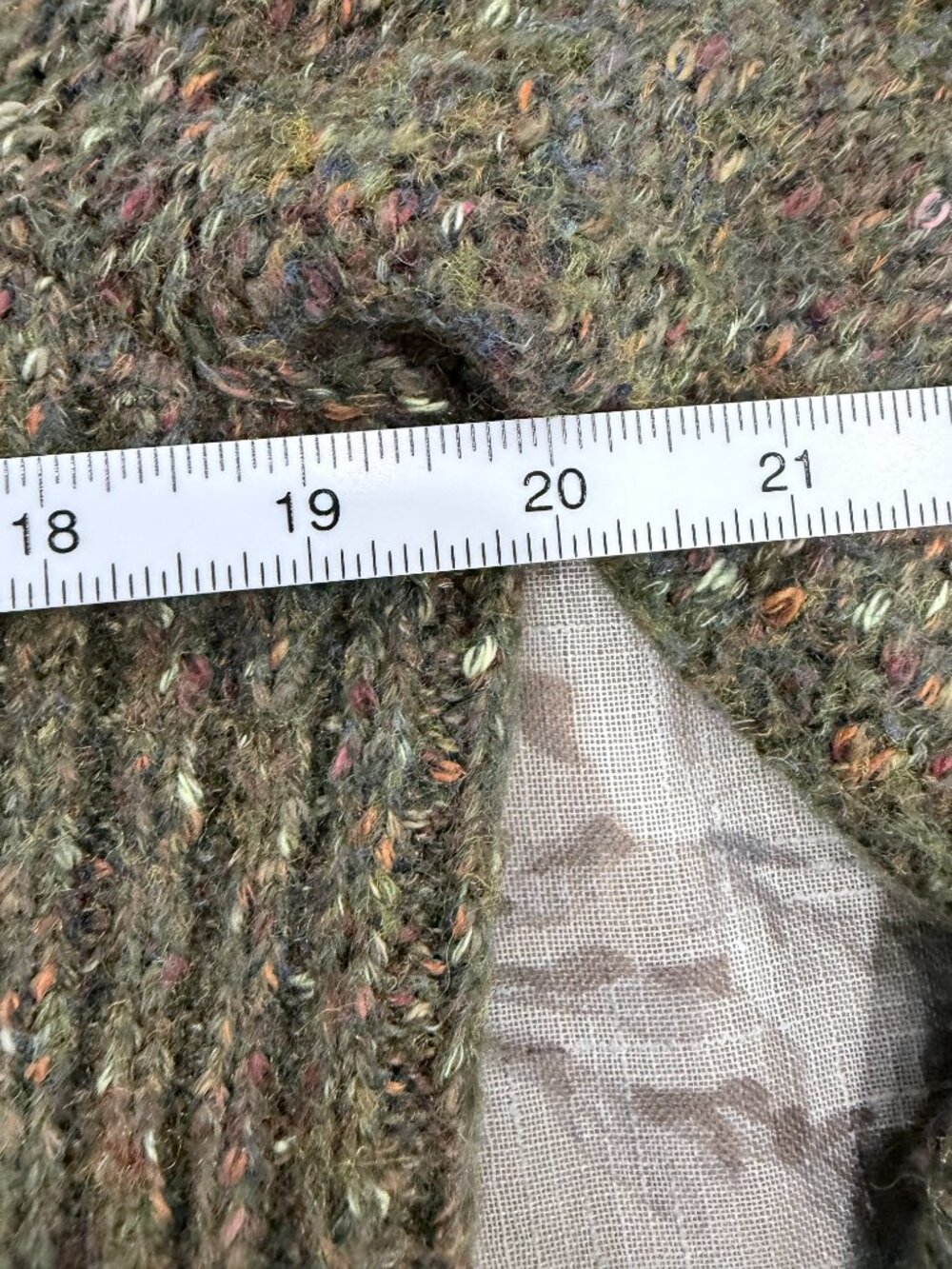 Charlie B XS Olive Donegal Fleck Wool Blend Cowl Turtleneck Sweater - Picture 10 of 13